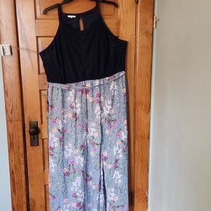 Navy/Floral Dress